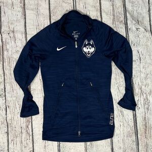 UCONN Conneticut Huskies Nike Dri-FIT Navy Full-Zip Jacket NCAA Basketball